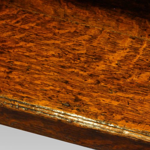 Antique oak potboard dresser base grain