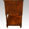 Antique oak potboard dresser base side detail