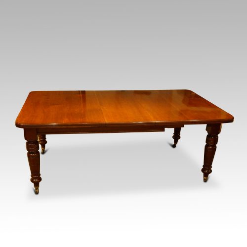 Victorian1880's mahogany extending dining table with 1 leaf