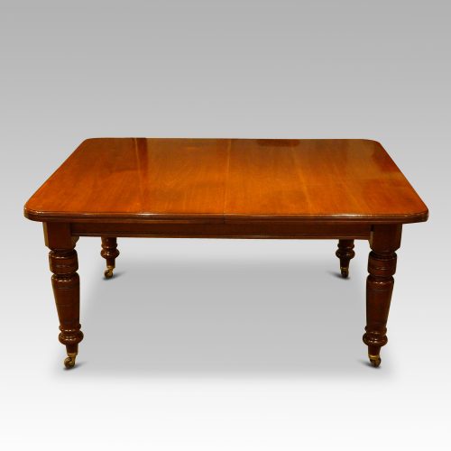 Victorian1880's mahogany extending dining table with no leaves