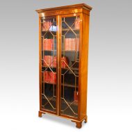 Edwardian mahogany glazed bookcase