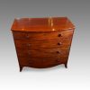 Georgian mahogany bow chest detail