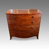 Georgian mahogany bow chest front