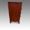 Georgian mahogany bow chest side