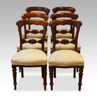 Late Victorian set of 6 mahogany dining chairs