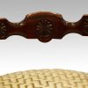 Late Victorian set of 6 mahogany dining chairs centre rail