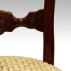 Late Victorian set of 6 mahogany dining chairs centre rail detail