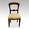 Late Victorian set of 6 mahogany dining chairs side chair