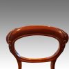 Set of 6 Victorian mahogany balloonback dining chairs back