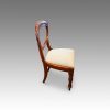 Set of 6 Victorian mahogany balloonback dining chairs side view