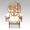 Set of 8 mahogany Adam style dining chairs