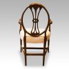 Set of 8 mahogany Adam style dining chairs armchair rear