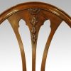 Set of 8 mahogany Adam style dining chairs carving to back