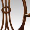 Set of 8 mahogany Adam style dining chairs detail splat