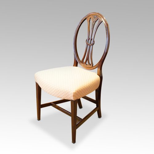 Set of 8 mahogany Adam style dining chairs side chair