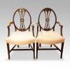 Set of 8 mahogany Adam style dining chairs,arm chairs