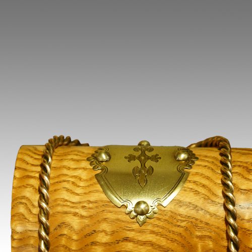 Victorian ash dome top casket mounts