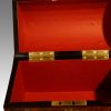 Victorian brass bound dome top casket lining