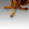 Victorian inlaid walnut shaped loo table base