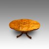 Victorian inlaid walnut shaped loo table top