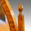 Walnut bow front dressing table acorn finial