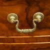 Walnut bow front dressing table handle