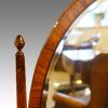 Walnut bow front dressing table mirror support