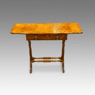 Walnut sofa table flaps up