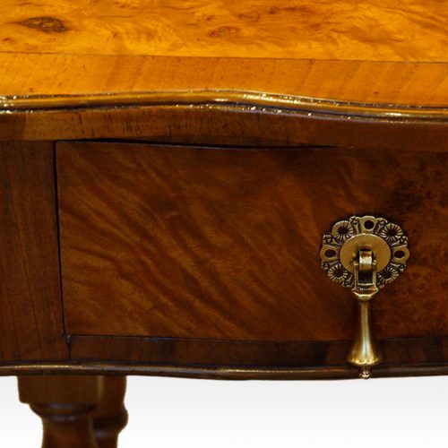 Walnut sofa table handle