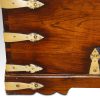 Antique Colonial teak merchants chest corner straps