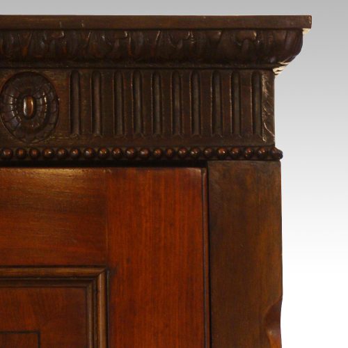 Antique sentry wardrobe cornice