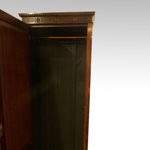 Antique sentry wardrobe interior
