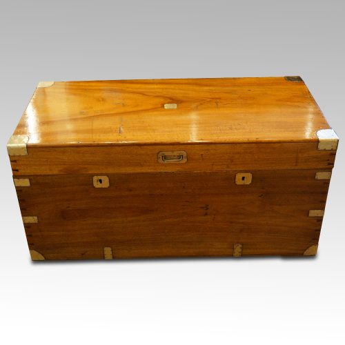 Victorian camphorwood campaign chest