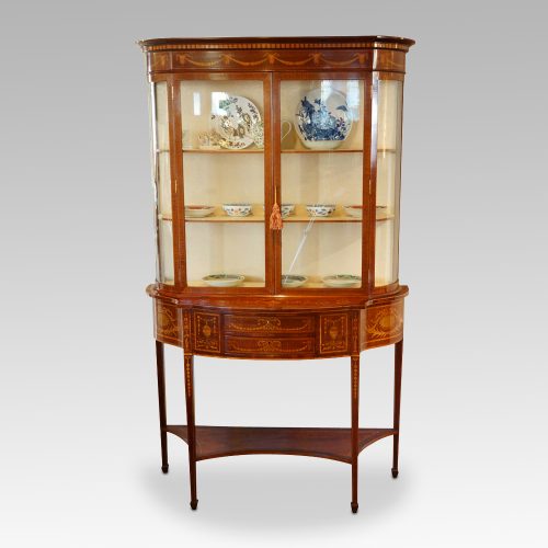 Edwardian Sheraton revival display cabinet