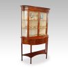 Edwardian Sheraton revival display cabinet at angle