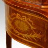 Edwardian Sheraton revival display cabinet serpentine shape