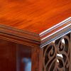 Edwardian mahogany revolving bookcase moulding