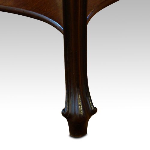 Edwardian mahogany revolving bookcase toe