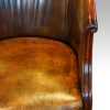 Edwardian mahogany swivel desk chair arm