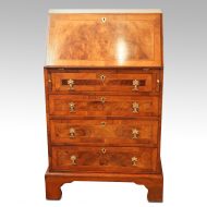 Edwardian walnut ladies bureau