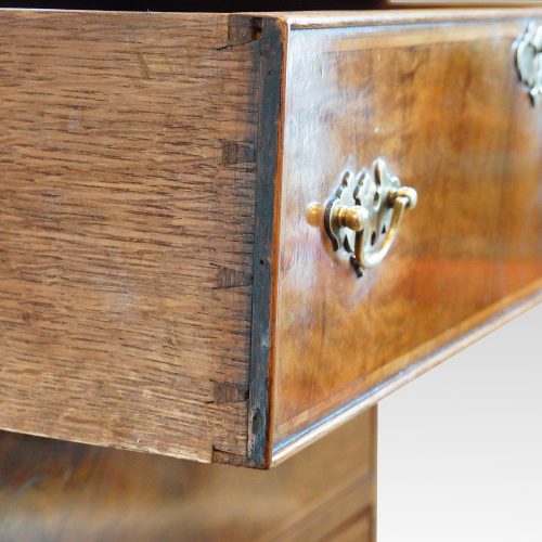 Georgian style walnut chest on chest drawer lining