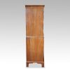 Georgian style walnut chest on chest side