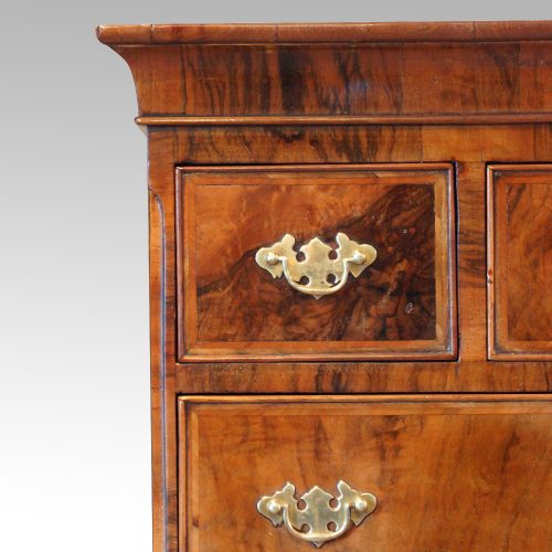 Georgian style walnut chest on chest topdrawer