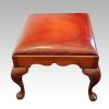 Large leather top stool
