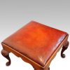 Large leather top stool detail