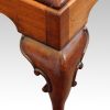 Large leather top stool leg detail