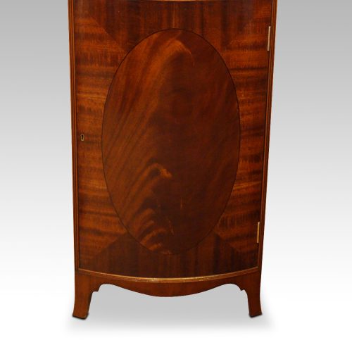 Mahogany open bookcase cupboard