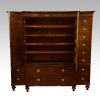 Regency mahogany press doors open