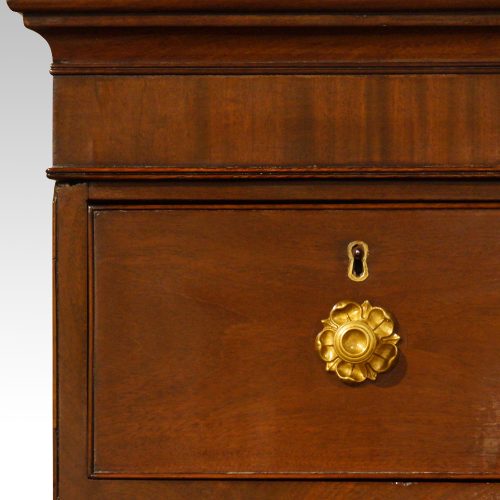 Regency mahogany press drawer front