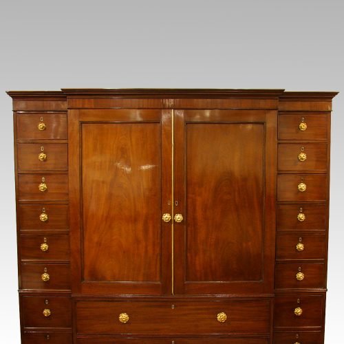 Regency mahogany press top view